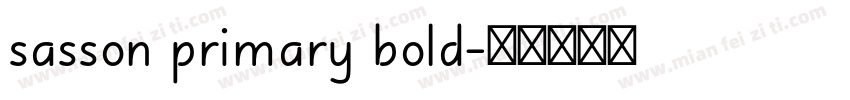 sasson primary bold字体转换